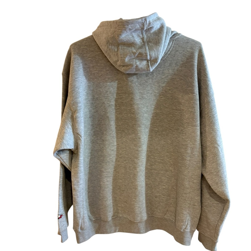 R2 Gray Hoodie with Tiger and Tiger Head Graphic - Picture 3 of 6